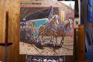 Painting by Al Chaock